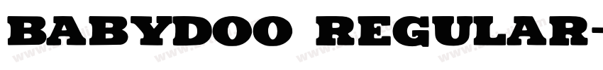 Babydoo Regular字体转换